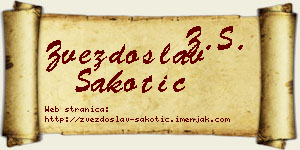 Zvezdoslav Šakotić vizit kartica